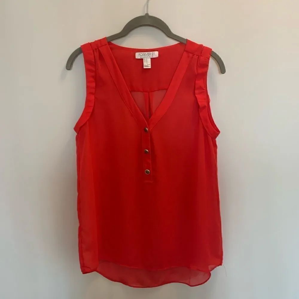 Forever 21 size medium red blouse